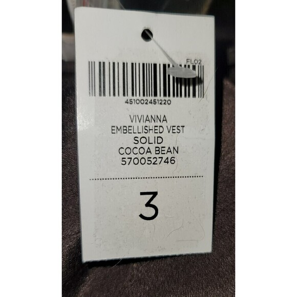 NWT Chico's Vivianna Embellished Beaded Vest - Size 3/L - Picture 9 of 11
